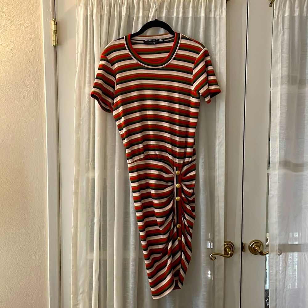 Veronica Beard Small Ruched Jersey Dress